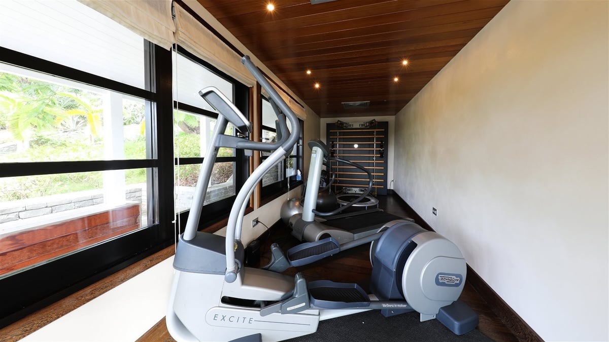 Fitness Room: In a private bungalow. Fully equipped  with treadmill, classic bicycle, elli - Image 74