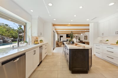 Tons of space to whip up your favorite meal and still be a part of the action