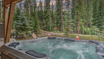 Hot tub on the river