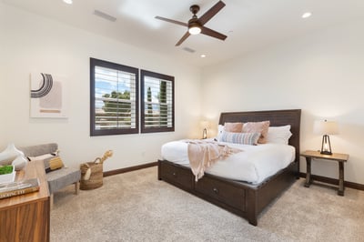 Guest bedroom 3. Shares full bath with rooms 2 & 4