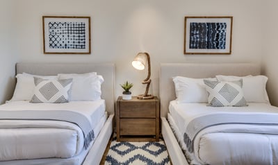 Guest bedroom 2 with two full beds