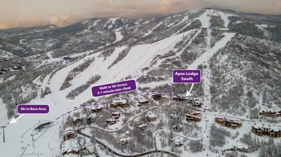 Check out the proximity to the slopes at Apex Lodge South, ask our team for details