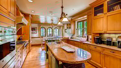 Large kitchen island