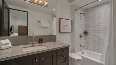 Bunkroom ensuite on lower level