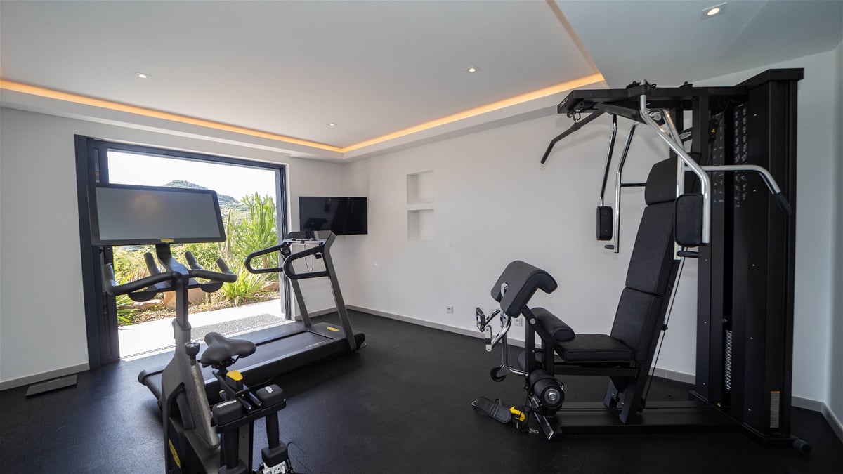 Fitness Area: On the lower level. Air- conditioning,Treadmill, exercise bike, multifunctio - Image 62