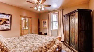 King suite on lower level
