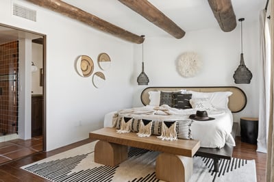 Furnished with a King-sized bed