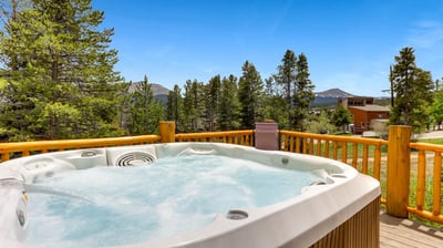 Hot tub with views