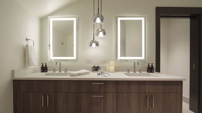 Bedroom 1, Upper Level - Double vanity