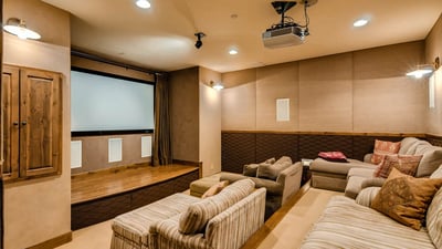 Theater room on lower level