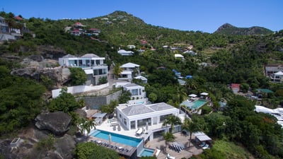 Aerial Views: Aerial views of the villa and its sister villa STAR.