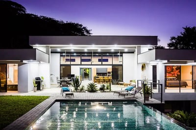 Golden hour vibes and epic views from Villa Lux