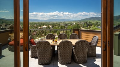 Beautiful views from the large deck off the great room