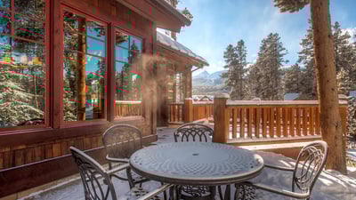 Back patio seating
