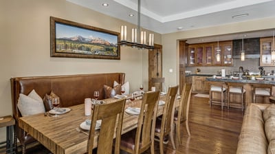 Dining area with seating for 10