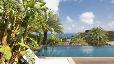 JSA Pool & Terrace: Nice pool 4 x 8 m, expansive terrace with sun loungers, deck chairs. Breathtakin