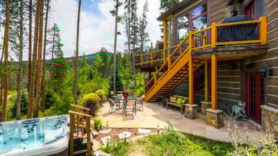 Private hot tub with views