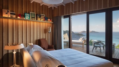 Bedroom 3: In the main building, on the main level. King size bed, air conditioning, HD-TV, Dis