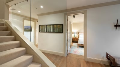 Lower level stairs to bedrooms