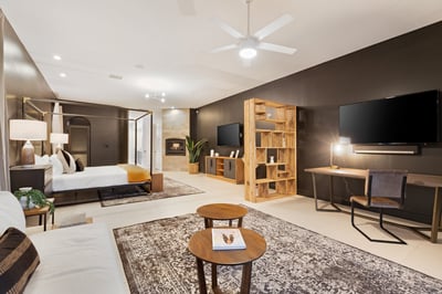 Main Stage- Gorgeous Primary Suite with private sitting area and two TVs