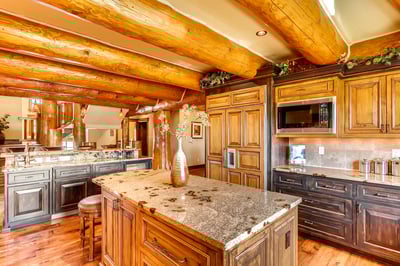 Gourmet kitchen opens to great room
