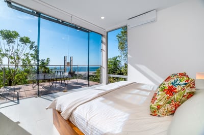 #4. Detached Suite: Sleep like royalty with a hint of ocean view.