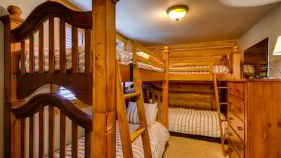 Bunk room on lower level