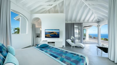 Bedroom 2: Located in a separate bungalow. King size bed, mosquito nets, air conditioning, ceiling f