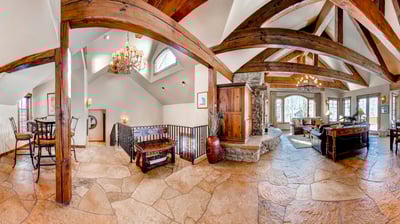 Great room and stairs