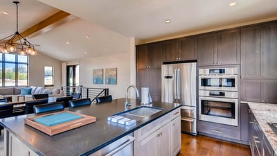 Kitchen with island
