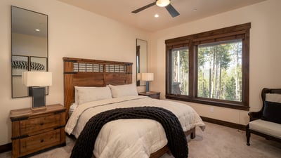 King suite on lower level