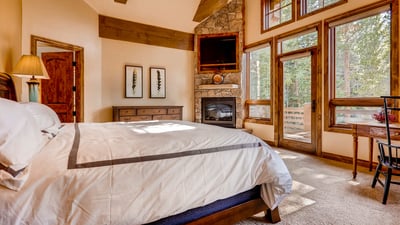 Primary King bedroom on main-upper level