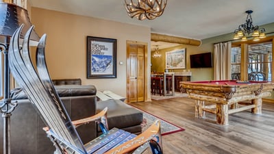 Lower level family room and rec room