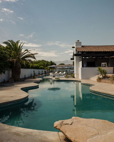 Make your way to the back of the house and find your own yoga and meditation hut