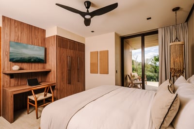 Suite 2: King Bed, TV, AC