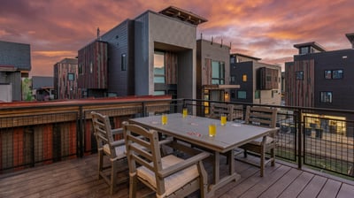 Enjoy sunsets on the main level deck