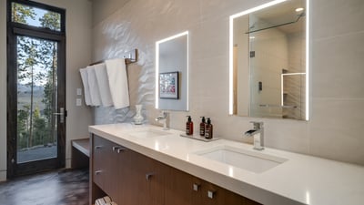 Bathroom 1 on the lower level