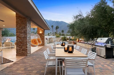 This home is perfect for hosting a barbecue or a drink or two (or three!).
