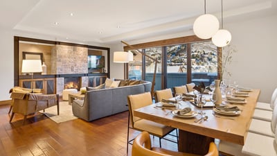 Dining area and open floor plan