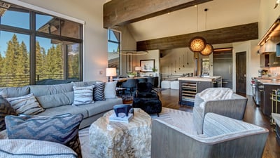 The open concept main level allows plenty of natural light to spill in