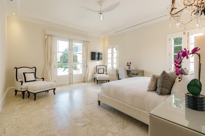 9BDR ocean view villa with full staff, golf carts, movie theater and gym
