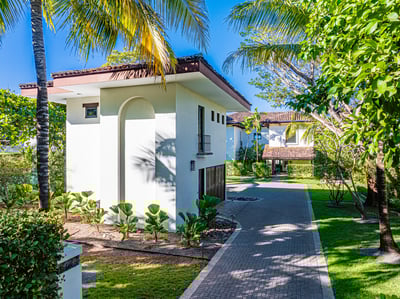 No worries about parking space! You can fit multiple golf carts or vehicles in our roomy driveway.