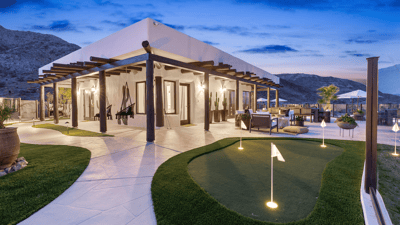 Grab your friend for a round on the putting green