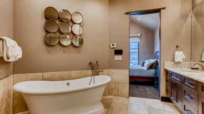Primary ensuite with soaking tub