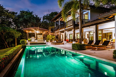 Take a refreshing night swim in the beautiful pool!