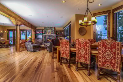 Dining area opens to great room