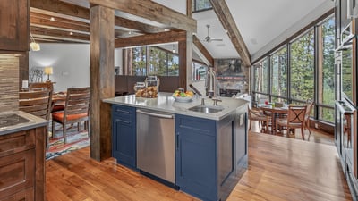 Kitchen with views