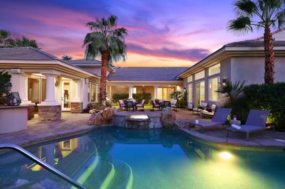 Refreshing salt water pool to take a dip and enjoy the sunset skies!