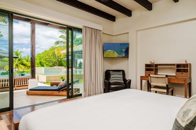 #1. Welcome to Pure Comfort with a TV, AC, Ceiling fan, Walk-in Closet and direct access to the terr