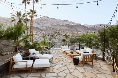 One of many amazing and unique seating areas to enjoy the beautiful surroundings